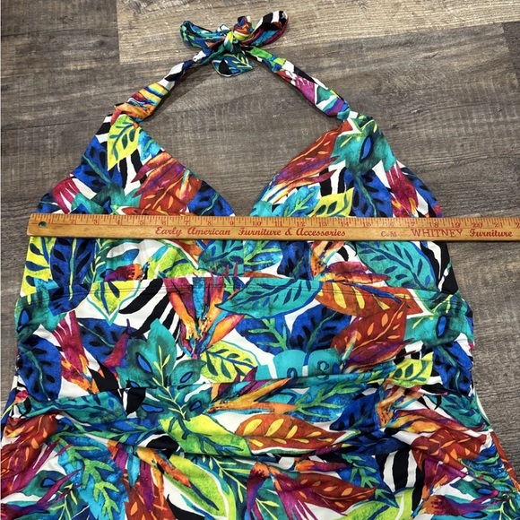 Lauren Ralph Lauren Tankini Top Size 22W Tropical Print - Picture 5 of 6